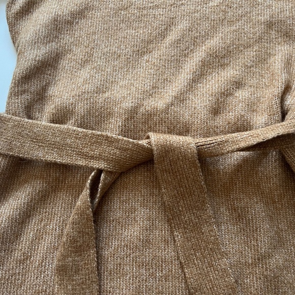 Rachel Zoe Sweater Dress Women’s Small Tie Belted Knit Midi Slit Turtleneck NWT - Picture 10 of 14